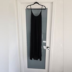 Raviya Black Maxi Slip Dress